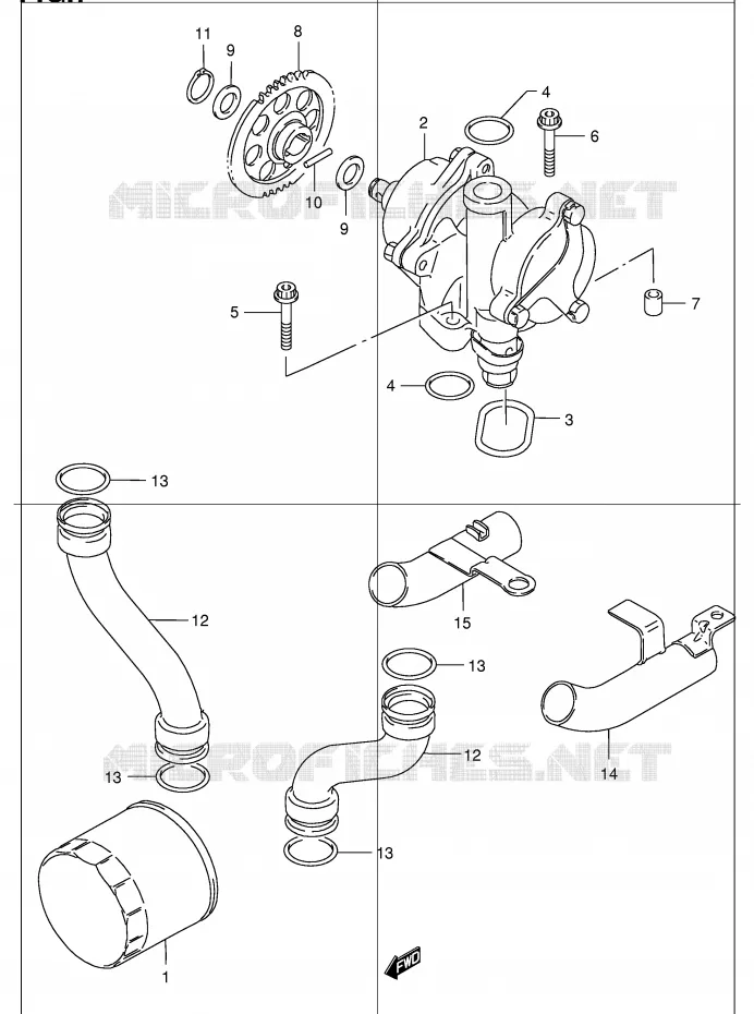OLIEPOMP Suzuki MOTO 1200 BANDIT 2003  GSF1200K3(E2)