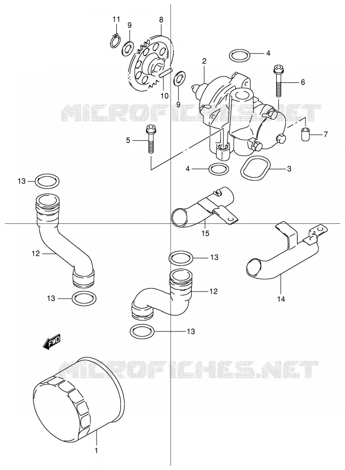 OLIEPOMP Suzuki MOTO 600 BANDIT 2000  GSF600Y(E2)