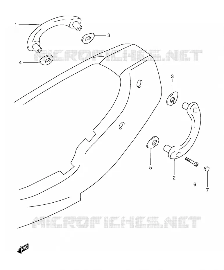 RIGHT SWITCH - HANDGREEP Suzuki MOTO 1200 BANDIT 2000  GSF1200SY(E28)