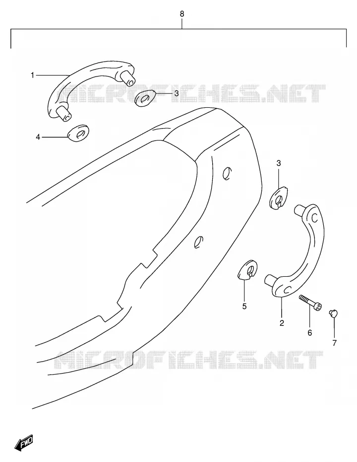 RIGHT SWITCH - HANDGREEP Suzuki MOTO 600 BANDIT 1995  GSF600S(E02)