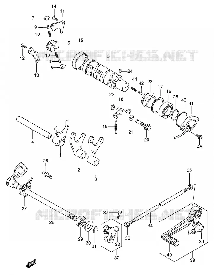 SCHAKELEN ASSY Suzuki MOTO 1200 BANDIT 2004  GSF1200ZK4(E2)