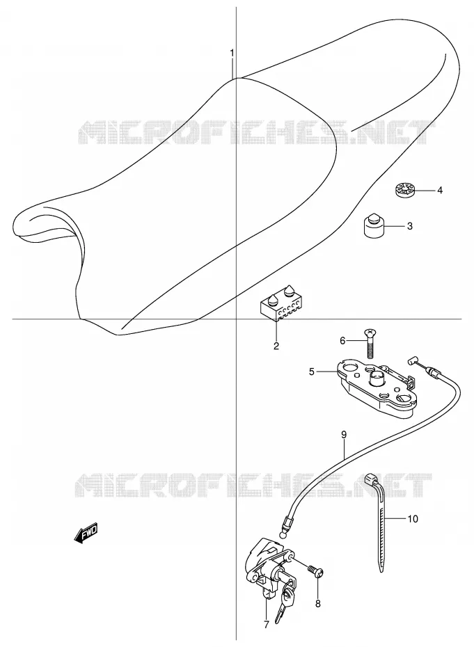 SEAT Suzuki MOTO 600 BANDIT 2004  GSF600ZUK4(E2)