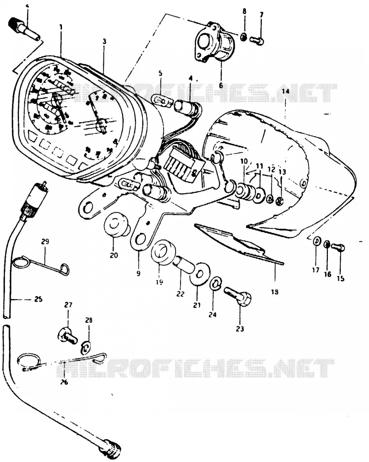 SNELHEIDSMETER Suzuki MOTO 1000 GSX 1982  GSX1000SZ