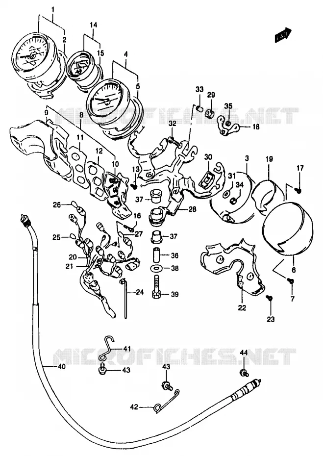 SNELHEIDSMETER Suzuki MOTO 1200 BANDIT 2000  GSF1200SAY(T/V/W/X/Y)