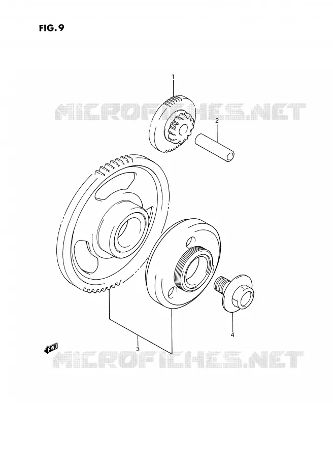 STARTMOTOR CLUTCH Suzuki MOTO 1100 GSX-F 1991  GSX1100FM(E2)