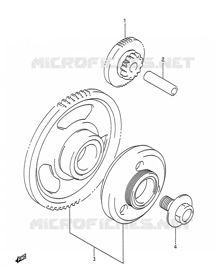 STARTMOTOR CLUTCH Suzuki MOTO 1100 GSX-R 1992  GSX-R1100N(E28)
