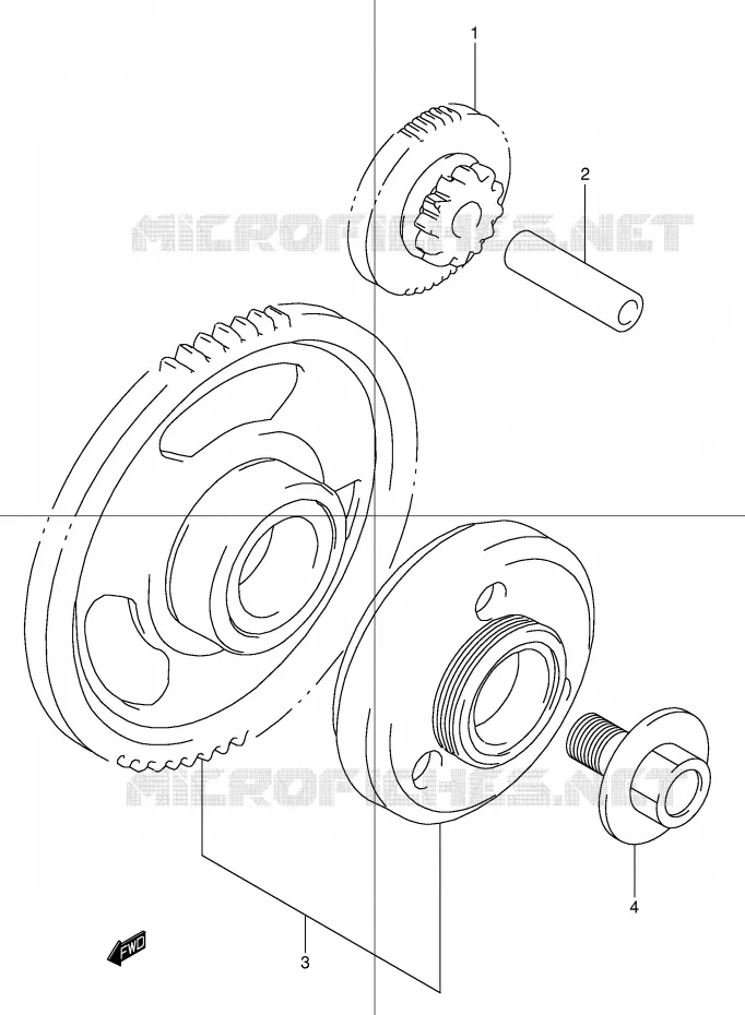 STARTMOTOR CLUTCH Suzuki MOTO 600 BANDIT 2004  GSF600SK4(E2)