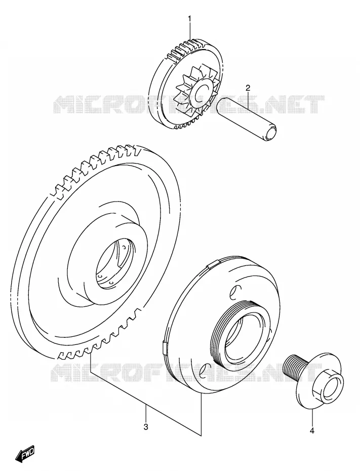 STARTMOTOR CLUTCH Suzuki MOTO 650 BANDIT 2005  GSF650UK5(E2)