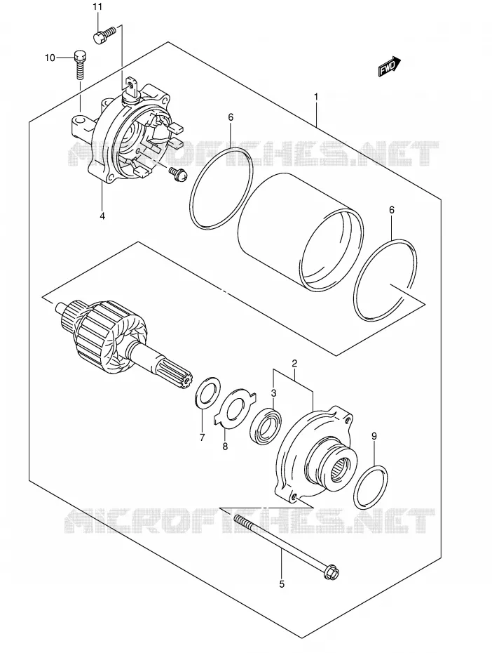 STARTMOTOR Suzuki MOTO 1000 GSX-R 2003  GSX-R1000U2K3(E2)