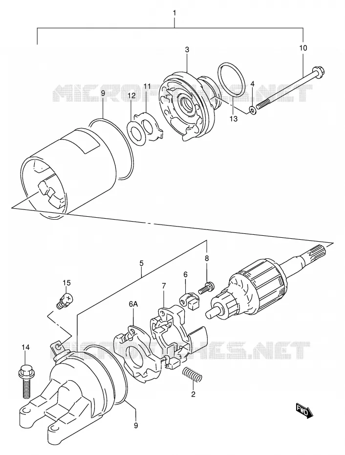 STARTMOTOR Suzuki MOTO 600 BANDIT 1996  GSF600SUT(E2)