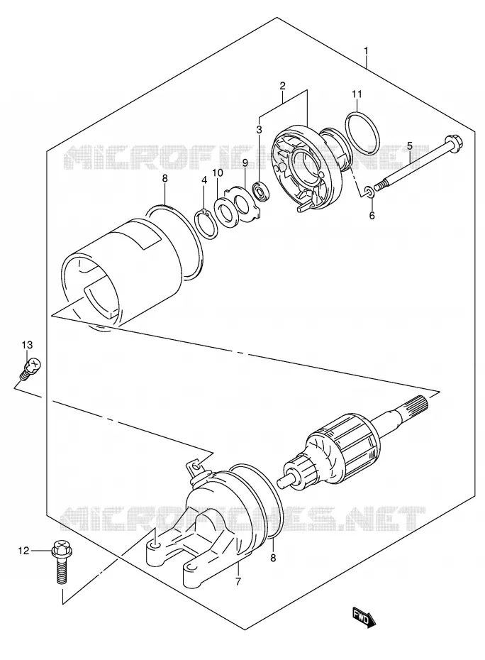 STARTMOTOR Suzuki MOTO 650 BANDIT 2006  GSF650UK6(E2)