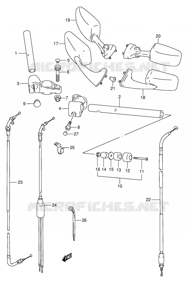 STUUR Suzuki MOTO 250 GSX 1994  GSX250FR(E24)