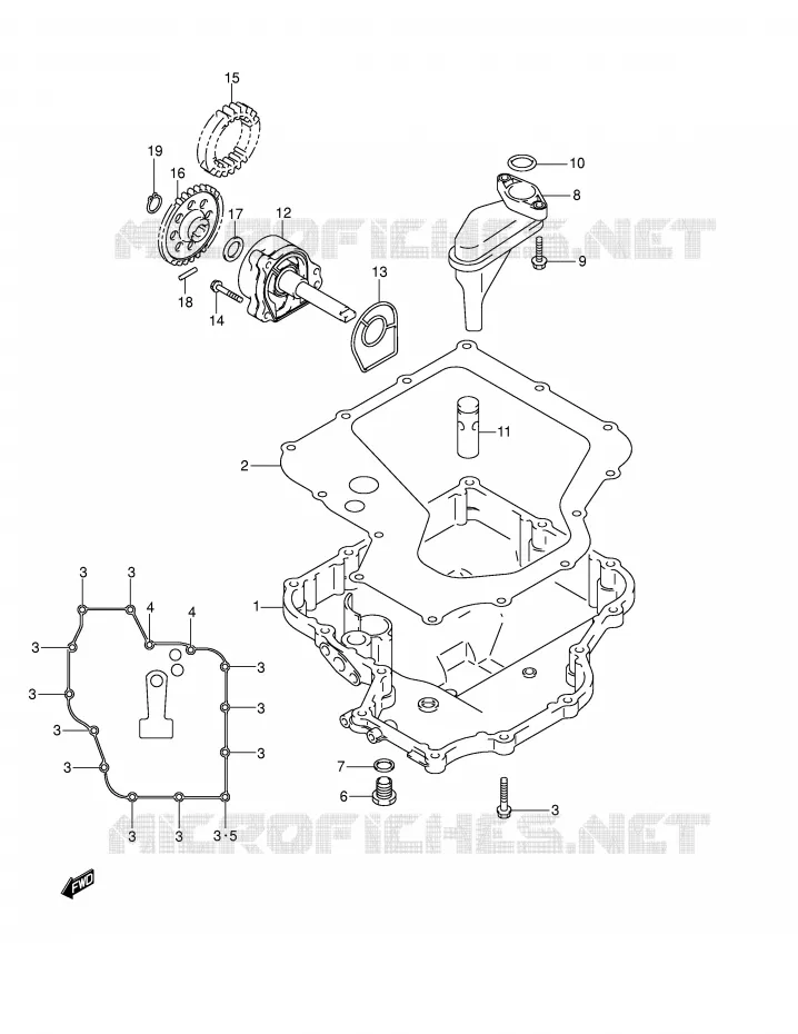 SUMP - OLIEPOMP Suzuki MOTO 1300 HAYABUSA 2007  GSX1300RZK7(E2)
