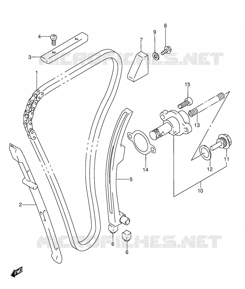 TIMING Suzuki MOTO 1100 GSX-R 1995  GSX-R1100WSKS(E28)