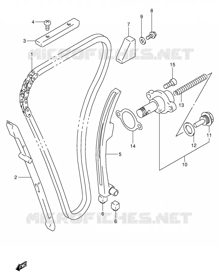 TIMING Suzuki MOTO 1100 GSX-R 1996  GSX-R1100WSKT(E2)