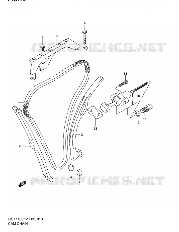 TIMING Suzuki MOTO 1400 GSX 2002  GSX1400U1K2(E2)