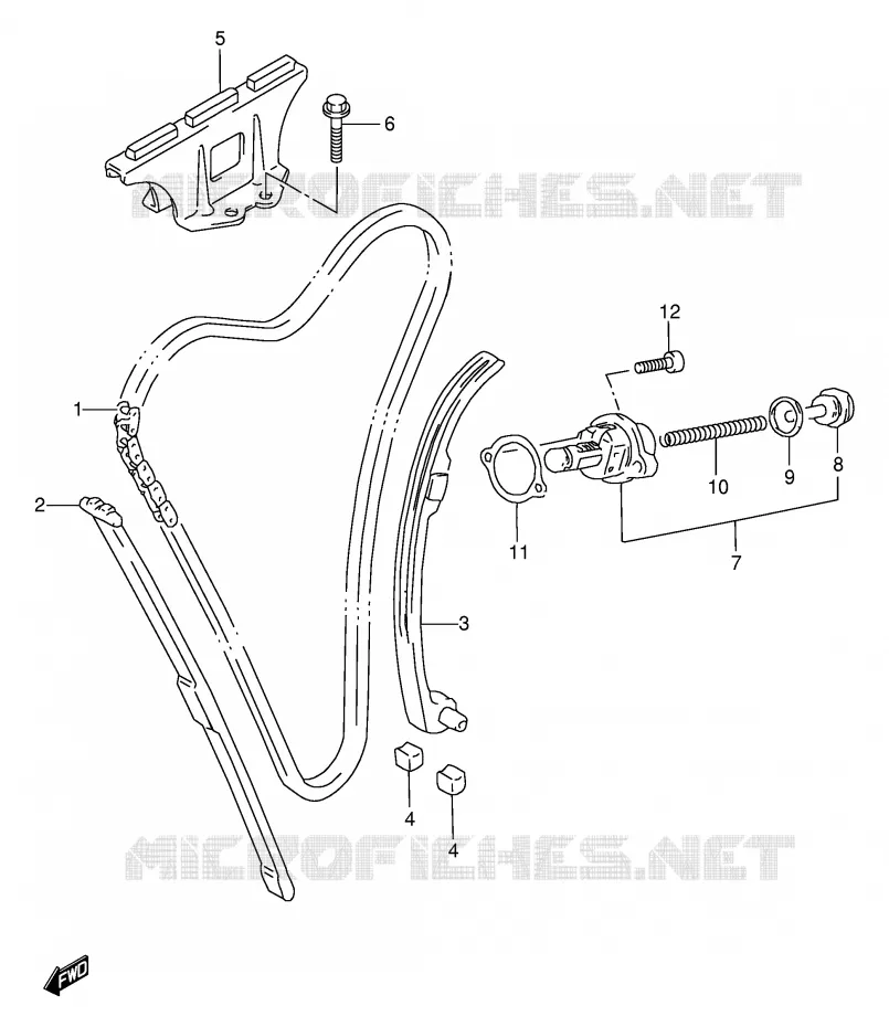 TIMING Suzuki MOTO 600 BANDIT 1999  GSF600SX(E2)