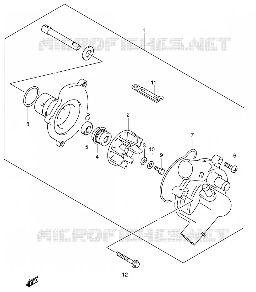 WATERPOMP Suzuki MOTO 600 GSX-R 2005  GSX-R600XK5(E2)