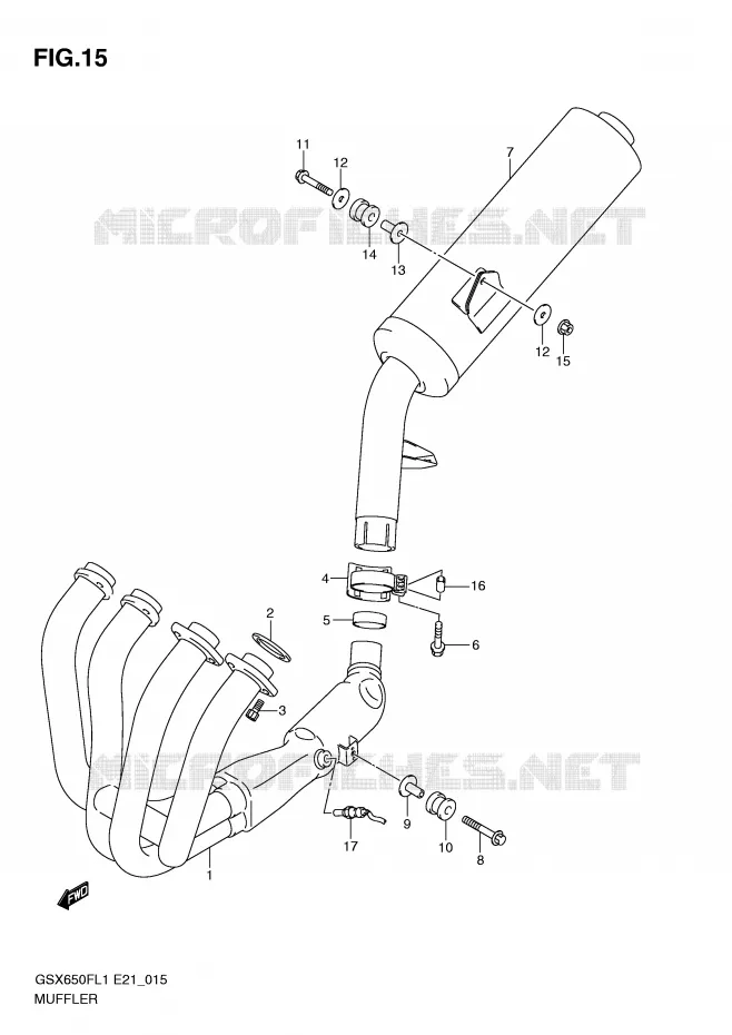 GELUIDDEMPER Suzuki MOTO 650 GSX-F 2011  GSX650FAL1(E21)