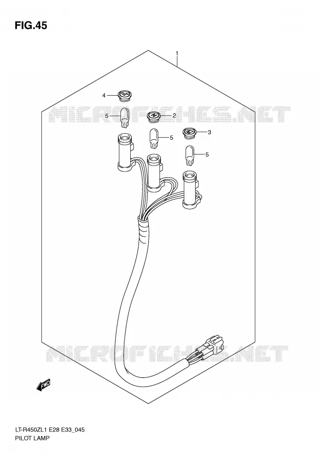 PILOT LAMPEN Suzuki QUAD 450 QUADRACER 2011  LT-R450ZL1(E28/E33)