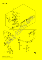 CLUTCH HOOFDREMCILINDER voor Suzuki GSX-F 650 2011