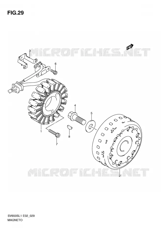 ONTSTEKING Suzuki MOTO 650 SV 2011  SV650SAL1(E2)