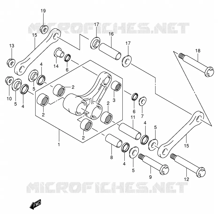 SCHOKBREKER AANEENSCHAKELING (MODELE K1) Suzuki MOTO 125 RM 2002  RM125K2(E2)