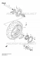 ACHTERWIEL VERING/REM/WIEL 1000 suzuki-motorfietsen GSX-R 2006 DP062266