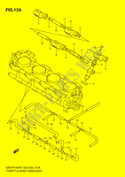 GASKLEPHUIS SLANG / JOINT (GSX R1000K2) voor Suzuki GSX-R 1000 2002