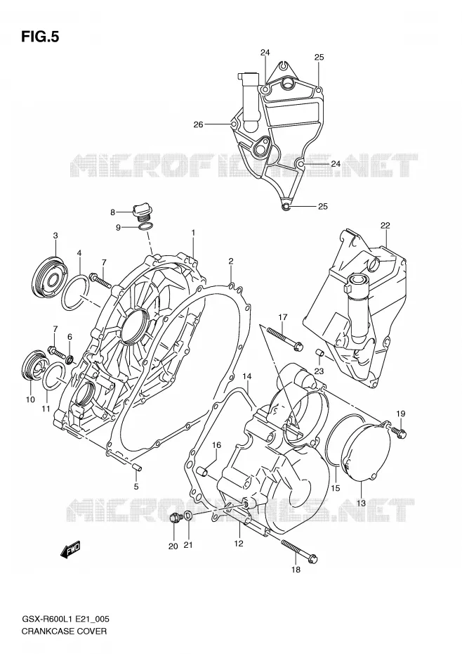 CASING Suzuki MOTO 600 GSX-R 2011  GSX-R600L1(E21)