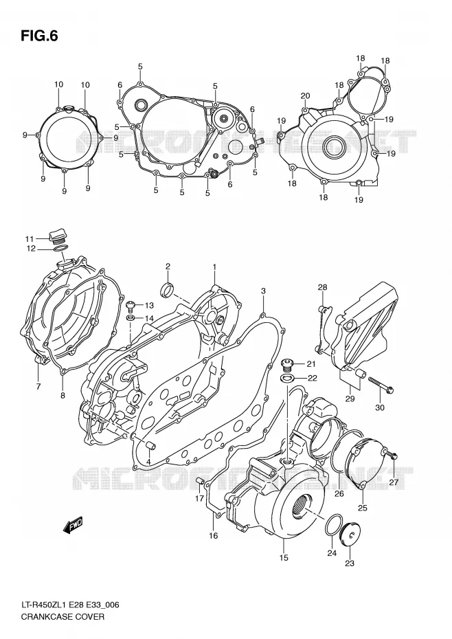 CASING Suzuki QUAD 450 QUADRACER 2011  LT-R450ZL1(E28/E33)