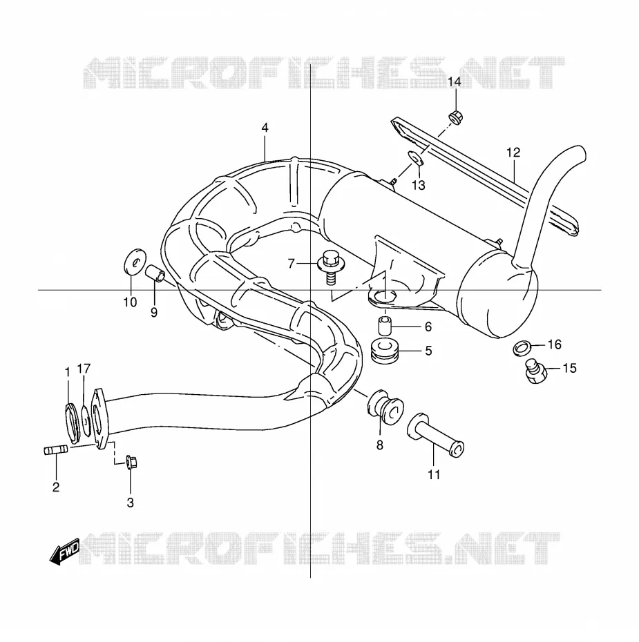 GELUIDDEMPER Suzuki QUAD 80 QUADSPORT 1998  LT80W(P1)
