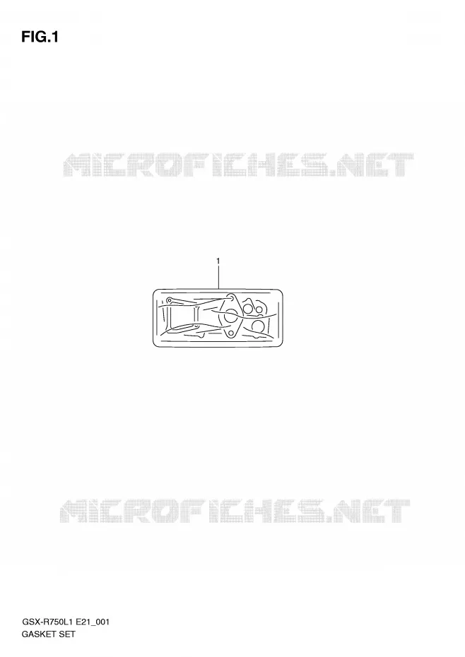 PAKKINGSET Suzuki MOTO 750 GSX-R 2011  GSX-R750L1(E21)