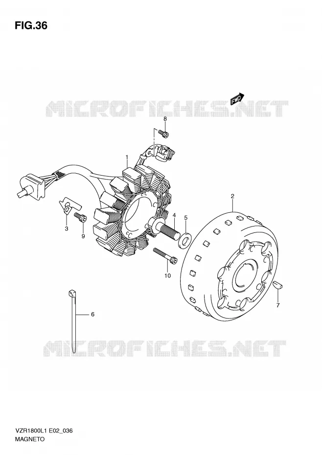 ONTSTEKING Suzuki MOTO 1800 INTRUDER 2011  VZR1800ZUFL1(E2)