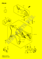 TAIL LIGHT ASSY   INDICATOREN (AN650AL1 E24) voor Suzuki BURGMAN 650 2011