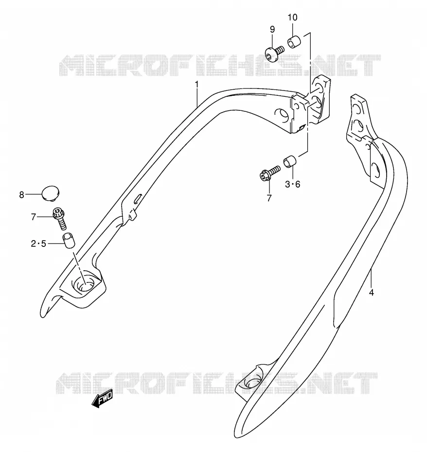 BACKREST (SIDE)(MODELE K1) Suzuki SCOOTER 250 BURGMAN 2000  AN250RY(E2)