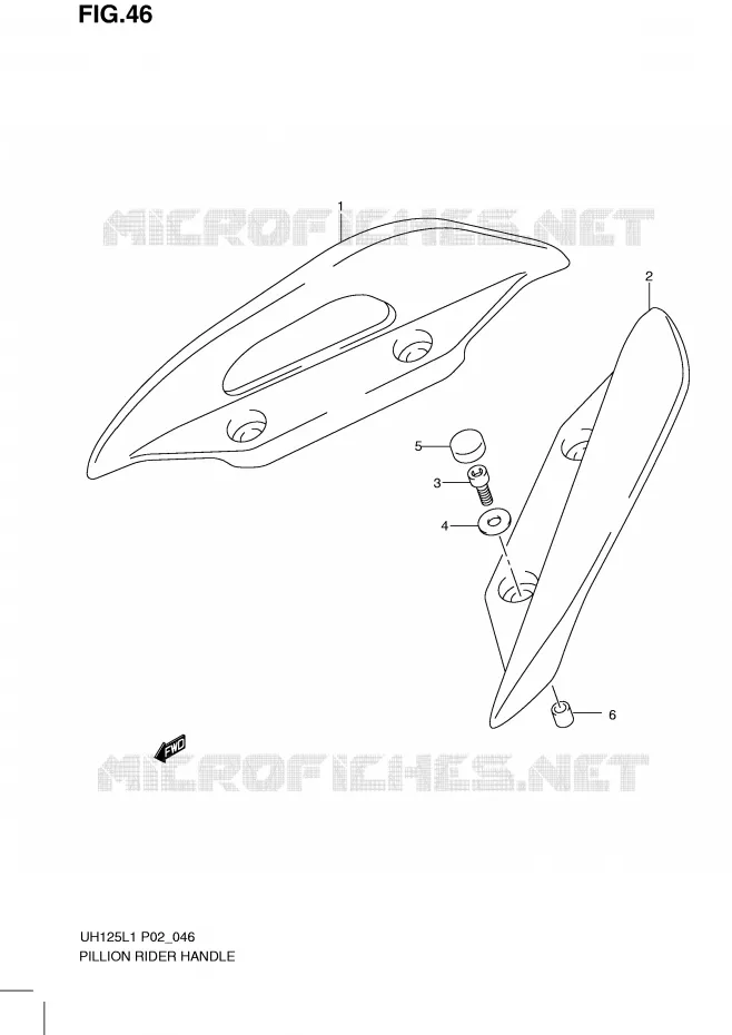 BACKREST Suzuki SCOOTER 125 BURGMAN 2011  UH125GL1(P2)