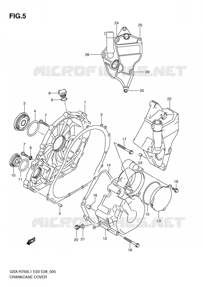 CASING Suzuki MOTO 750 GSX-R 2011  GSX-R750L1(E3)