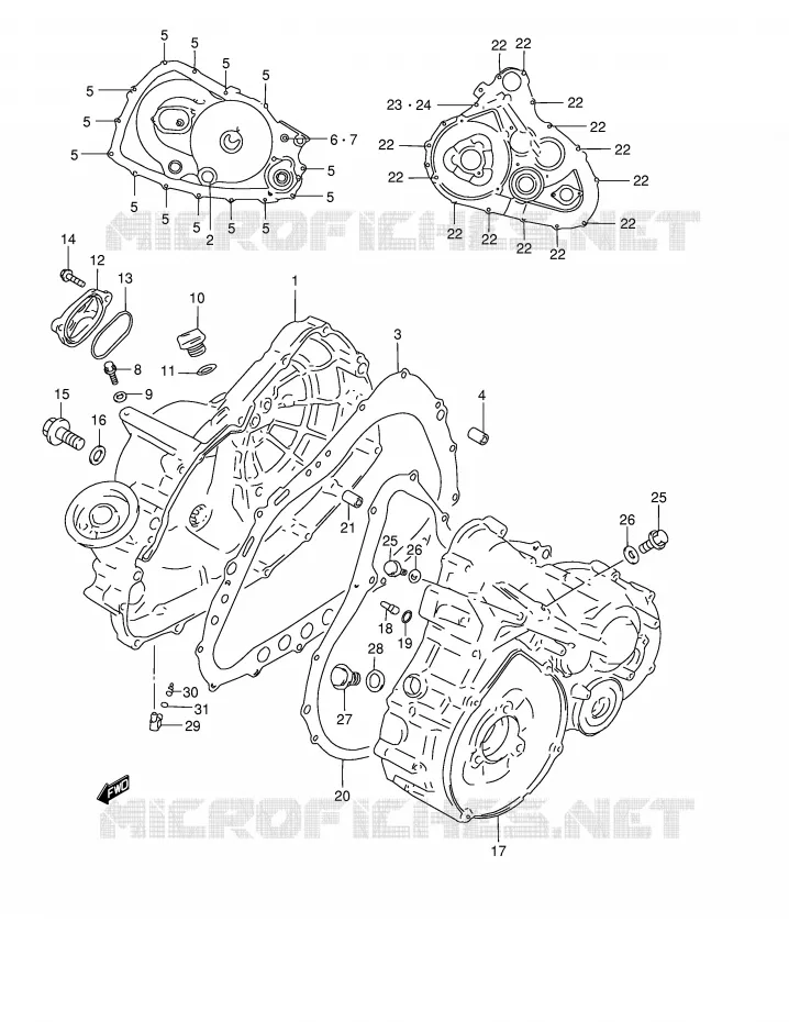 CASING Suzuki QUAD 500 QUADMASTER 2000  LT-F500FY(E24)