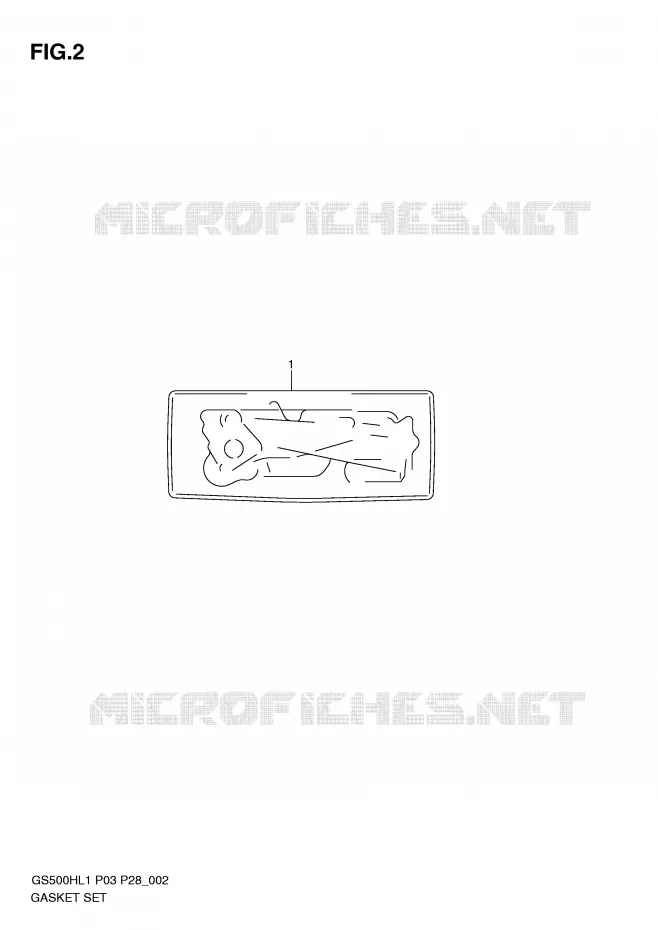 PAKKING (GS500FH P3) Suzuki MOTO 500 GS-F 2011  GS500FHL1(P3)