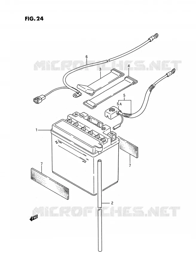 ACCU Suzuki QUAD 250 QUADRUNNER 1989  LT-4WDK(E3)
