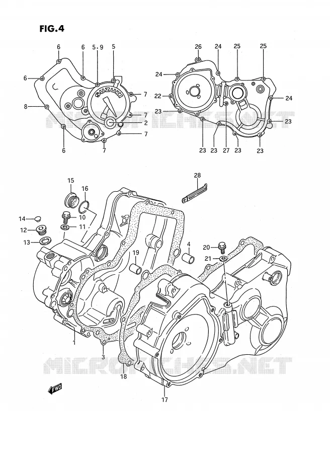 CASING Suzuki QUAD 250 QUADRUNNER 1994  LT-4WDR(E3)