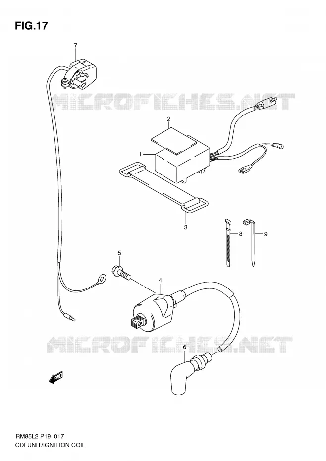 CDI UNIT - SPOEL Suzuki MOTO 85 RM 2012  RM85LL2(P19)
