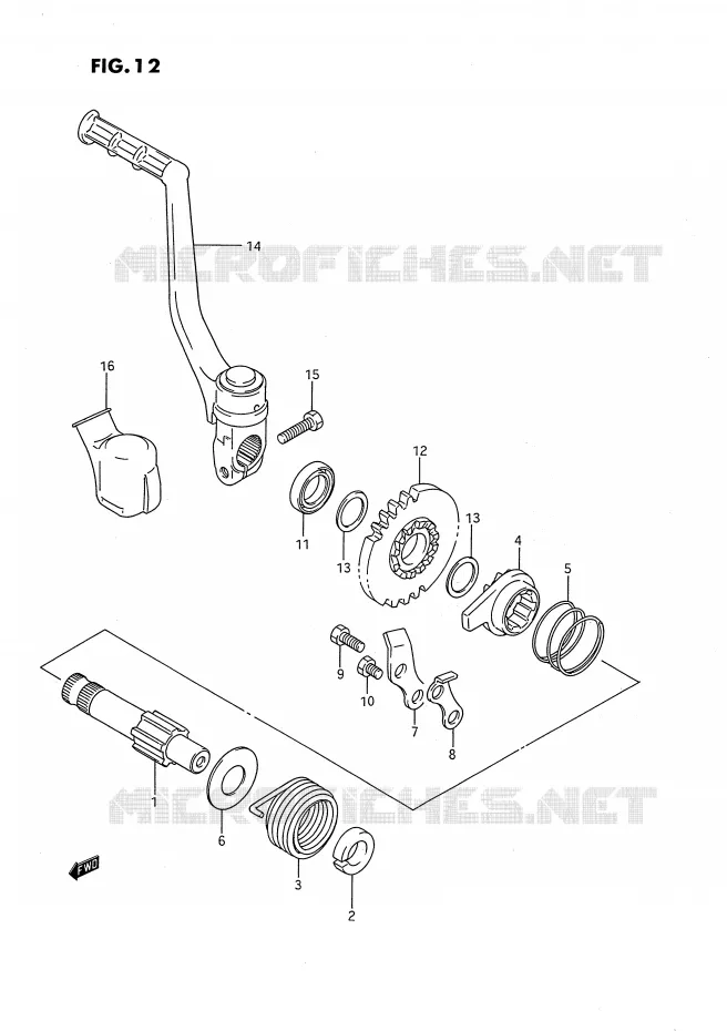 KICKSTARTER Suzuki MOTO 80 RM 1990  RM80L(E24)