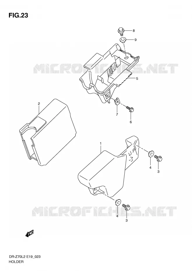 ONDERSTEUNING Suzuki MOTO 70 DR-Z 2012  DR-Z70L2(E19)