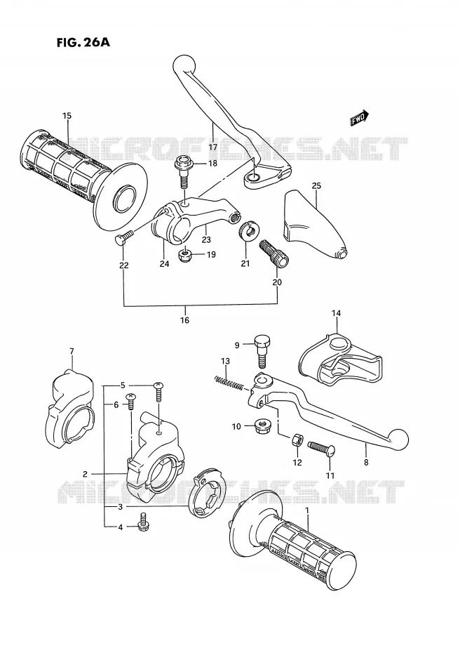 SCHAKELAARS (MODELE S) Suzuki MOTO 250 RM 1994  RM250R(E3)