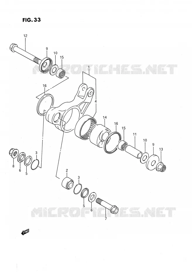 SCHOKBREKER AANEENSCHAKELING (MODELE G) Suzuki MOTO 80 RM 1990  RM80L(E24)