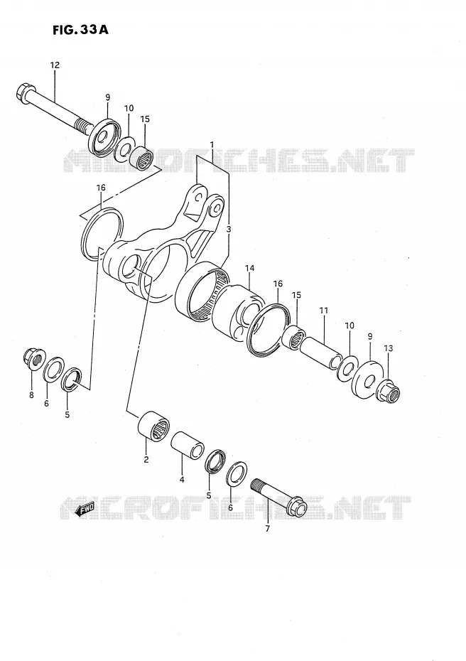 SCHOKBREKER AANEENSCHAKELING (MODELE H/K) Suzuki MOTO 80 RM 1993  RM80P(E24)