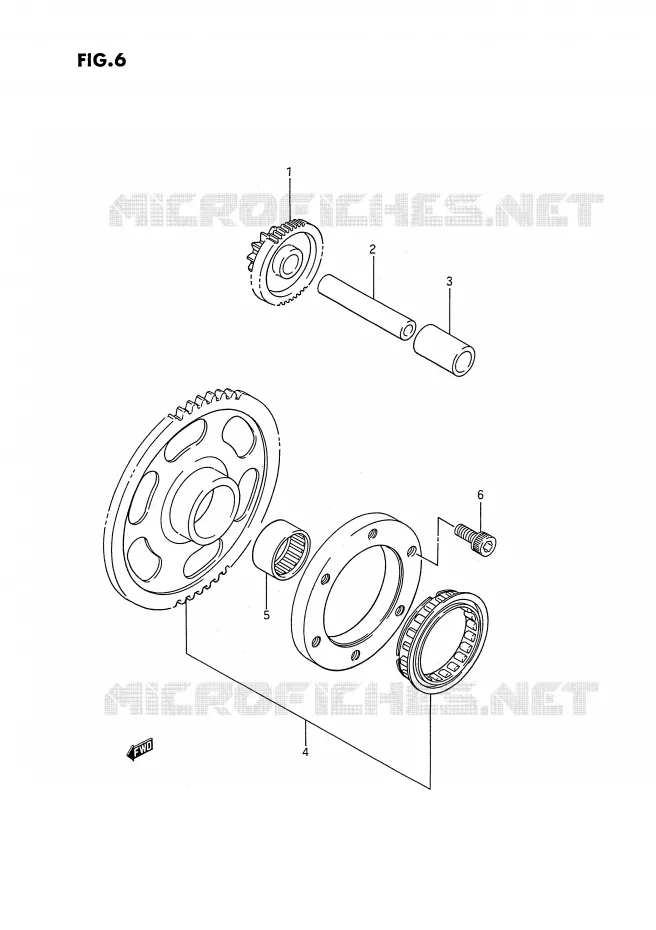 STARTMOTOR CLUTCH Suzuki QUAD 250 QUADRUNNER 1987  LT-4WDH(E3)