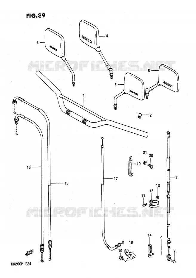 STUUR Suzuki MOTO 200 DR 1989  DR200K(E24)